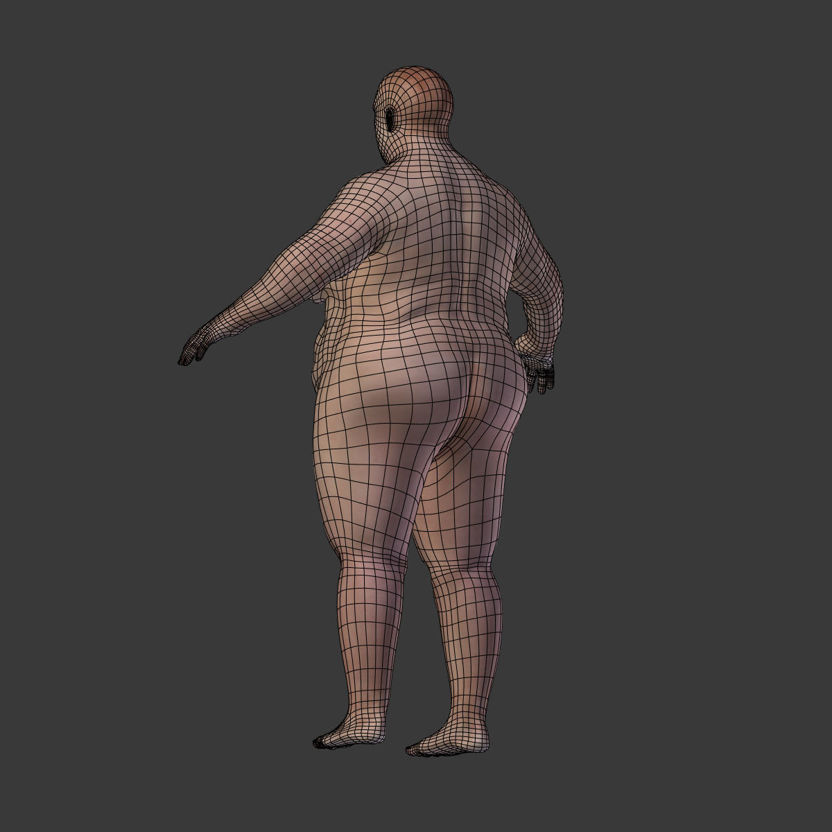 Fat Woman 3D model_6