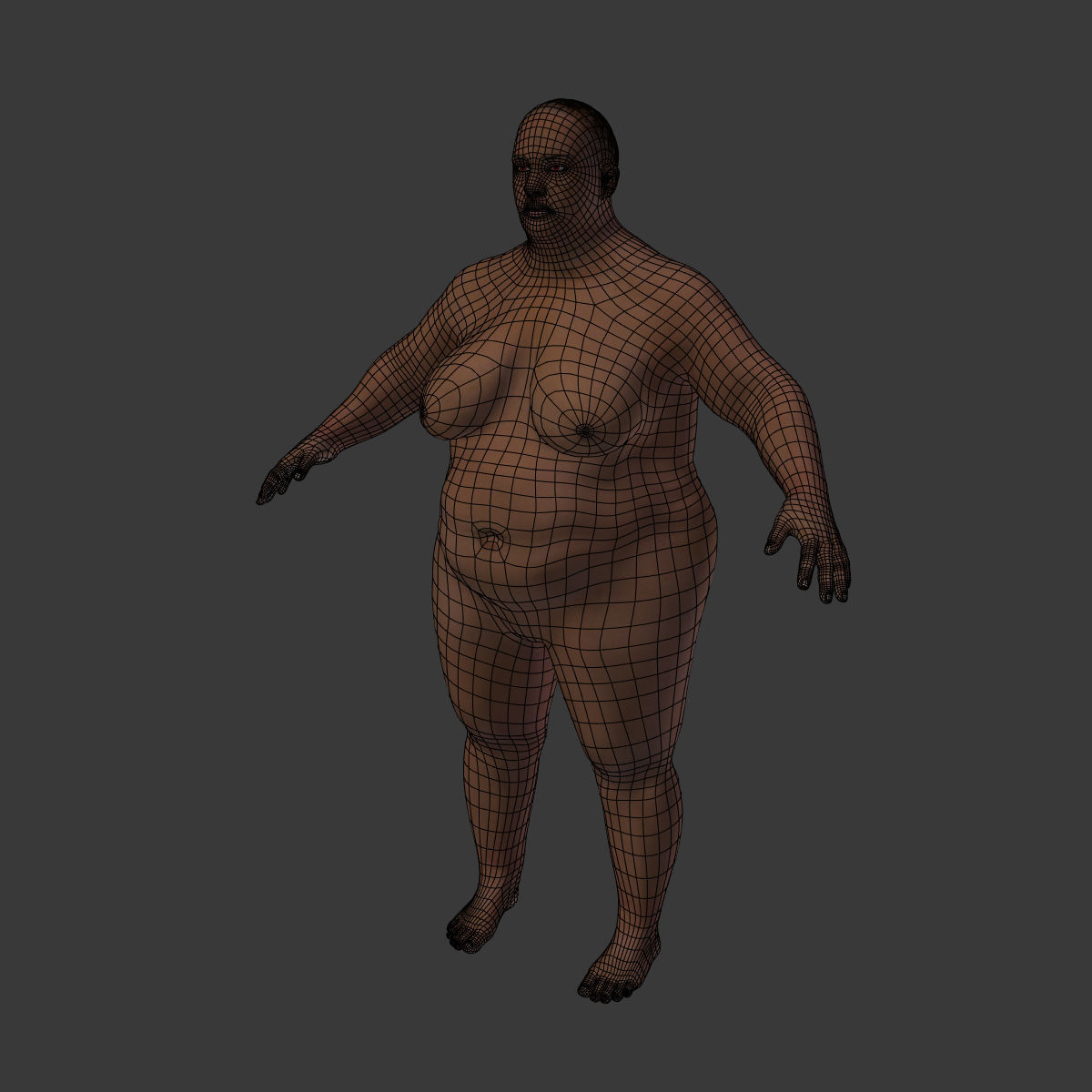 Fat Woman 3D model_5