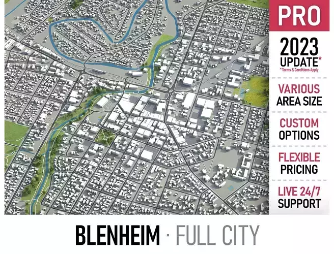 Blenheim  Low-poly 3D model