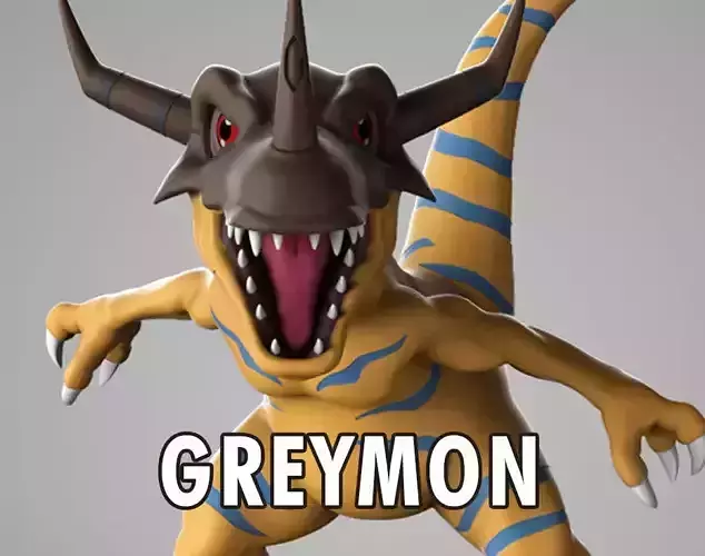 Digimon - Greymon 3D Printing Model 3D print model