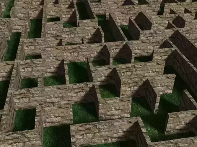 3d maze for your game project