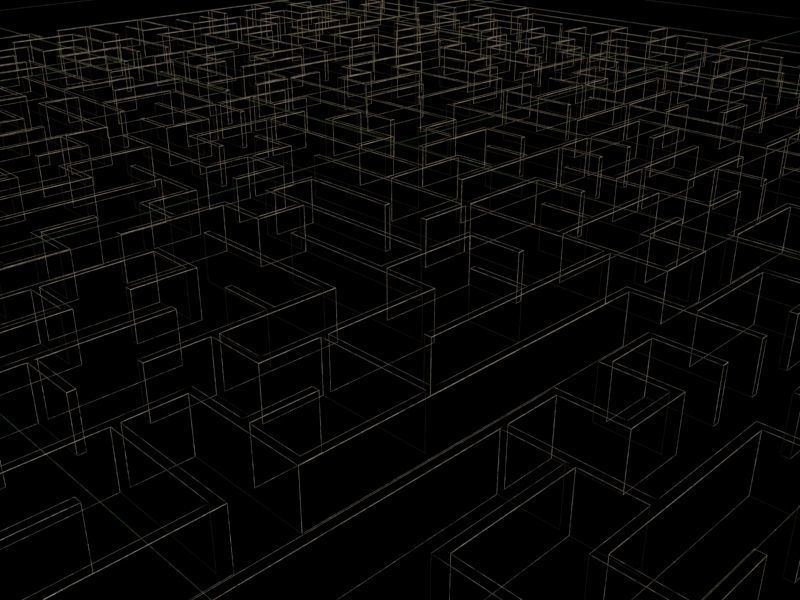 3d maze for your game project Low-poly 3D model_4