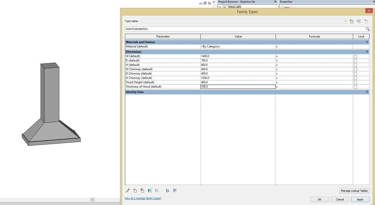 Full Parametric Kitchen Created in Revit 3D model 1 Low-poly 3D model_19