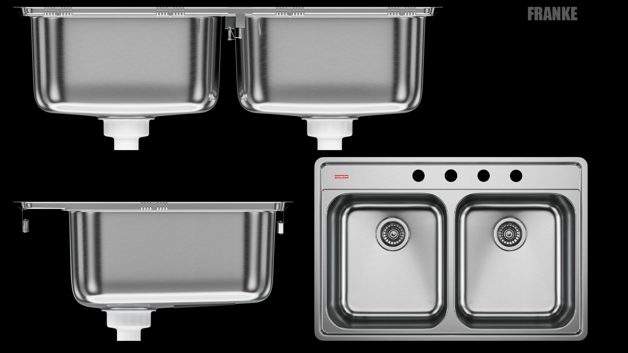 Sink Franke EVDAS801-20 3D model_7
