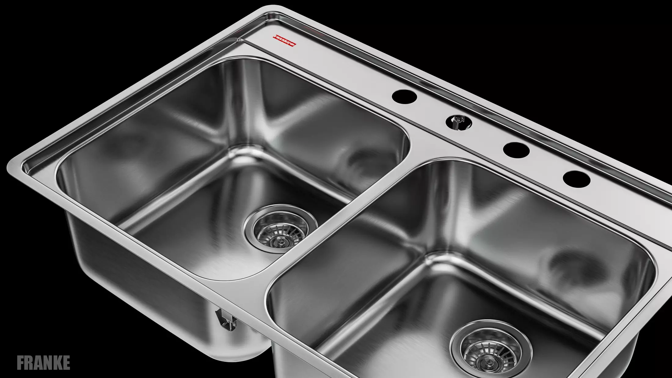 Sink Franke EVDAS801-20 3D model_0