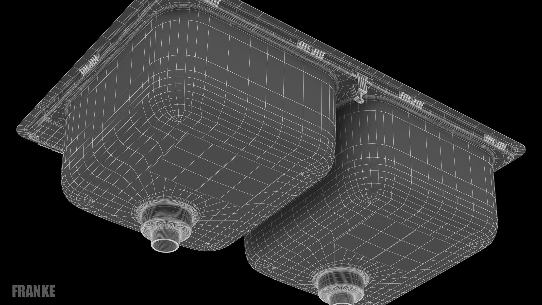 Sink Franke EVDAS801-20 3D model_8