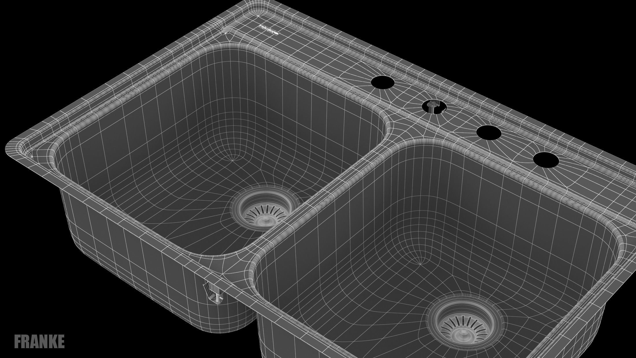 Sink Franke EVDAS801-20 3D model_9