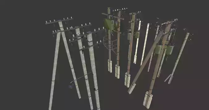 Utility electric poles pack