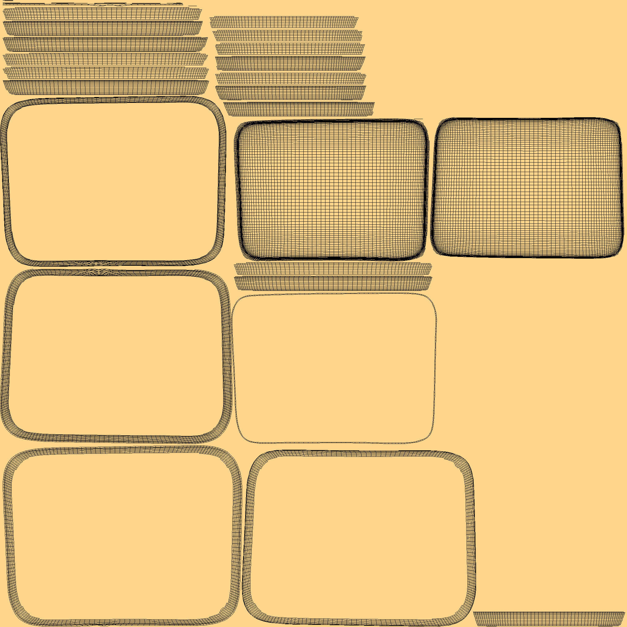 Tray 3d model silver with two compartments 3D model_10