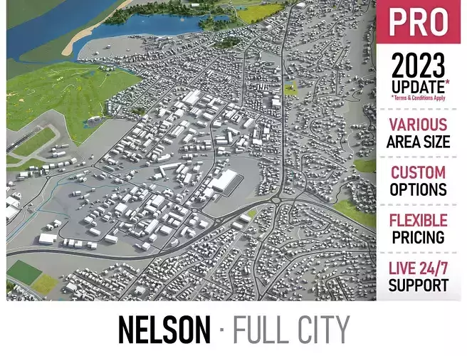 Nelson  Low-poly 3D model
