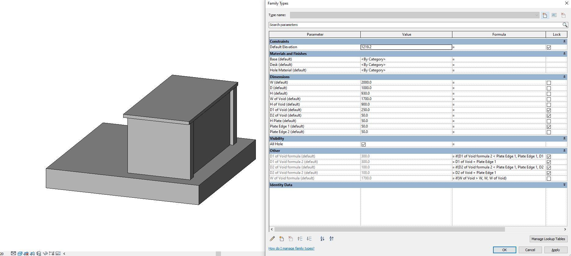 Full Parametric Kitchen Created in Revit 3D model 2 Low-poly 3D model_8