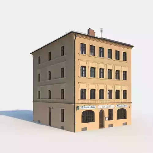 Residential City Building - Corner - 15 - Restaurant and Stucco