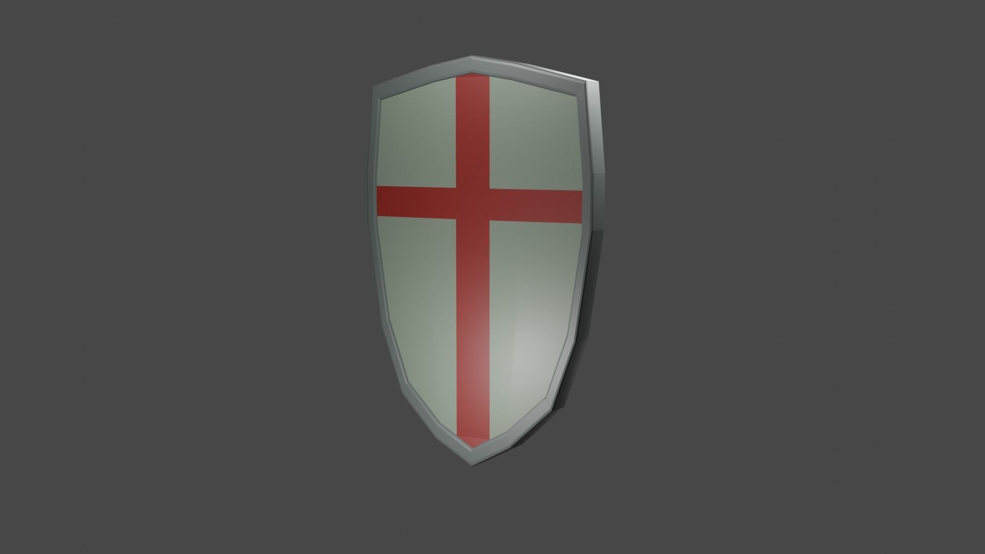 shield Low-poly 3D model_11