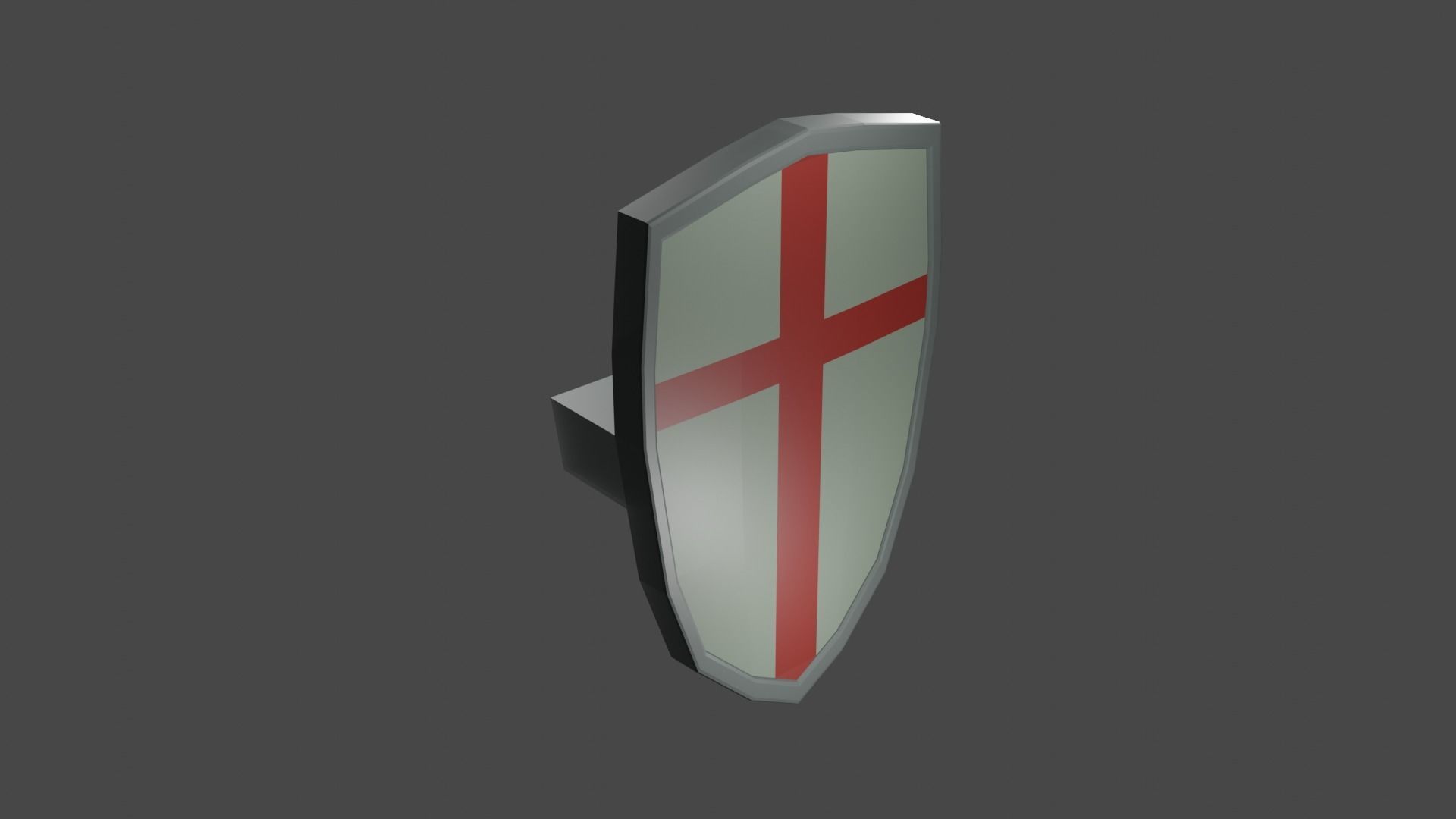 shield Low-poly 3D model_15