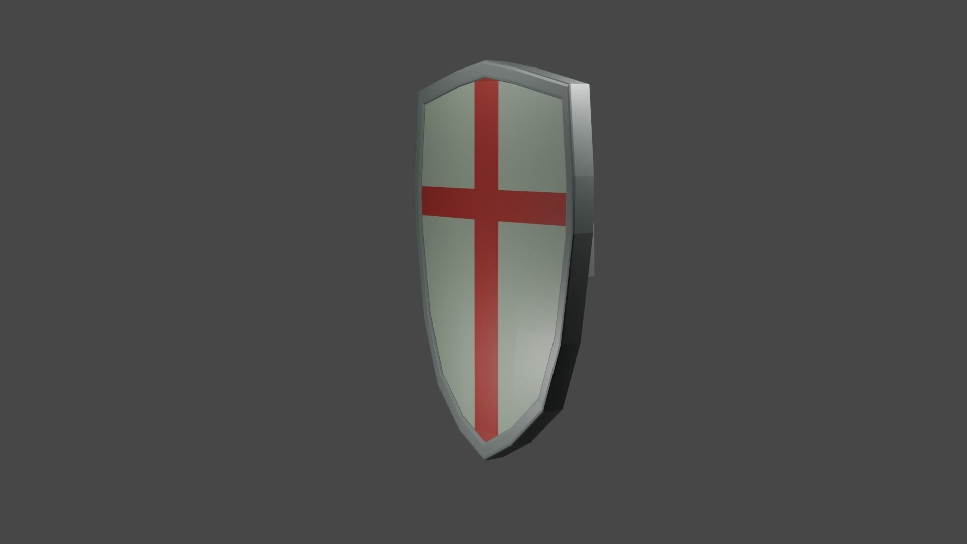 shield Low-poly 3D model_10