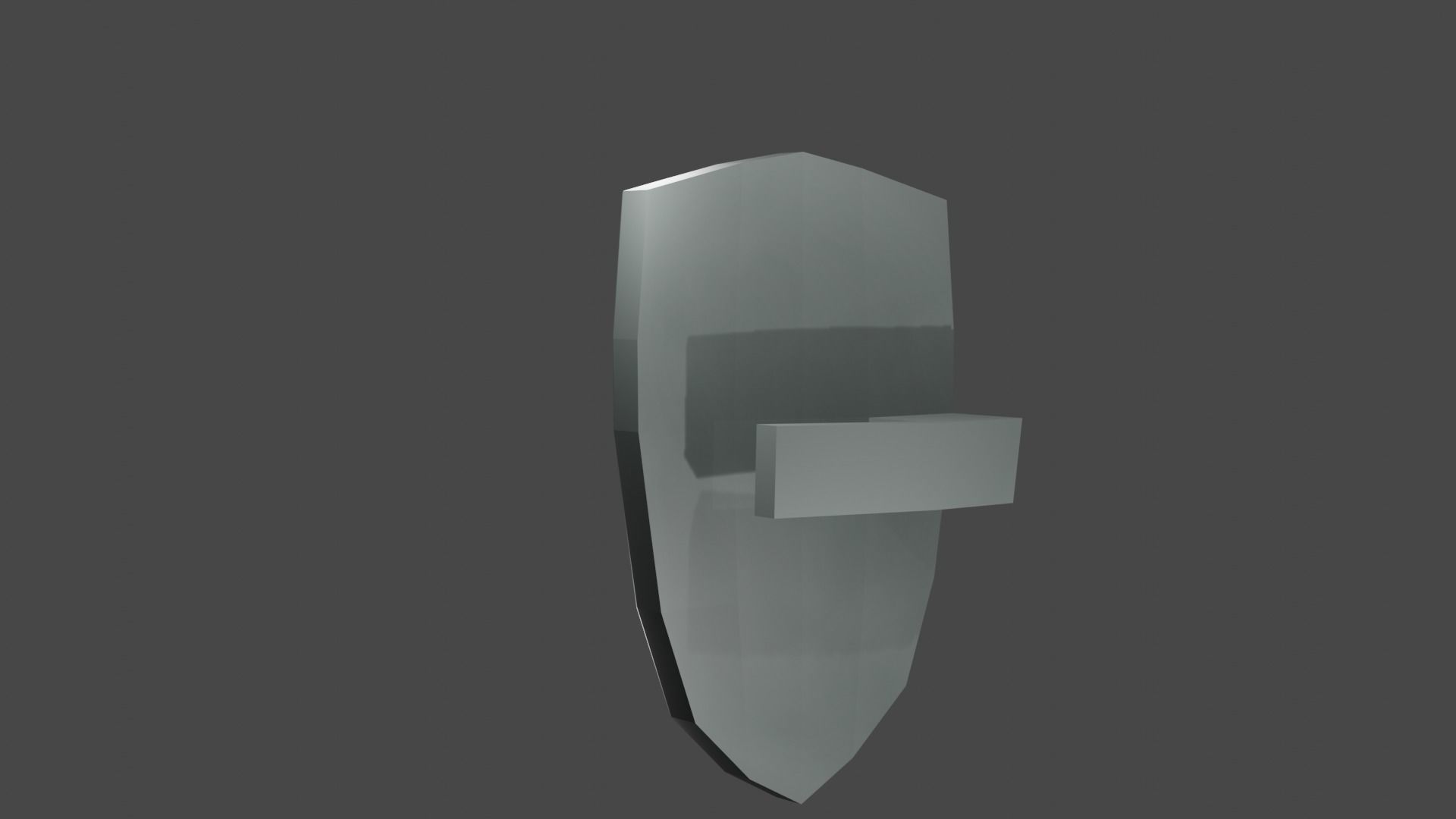 shield Low-poly 3D model_9