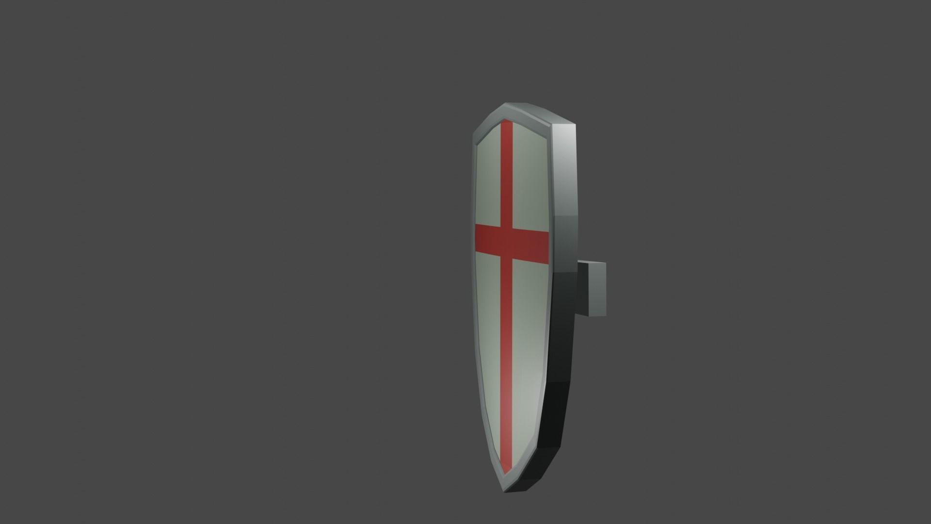 shield Low-poly 3D model_14
