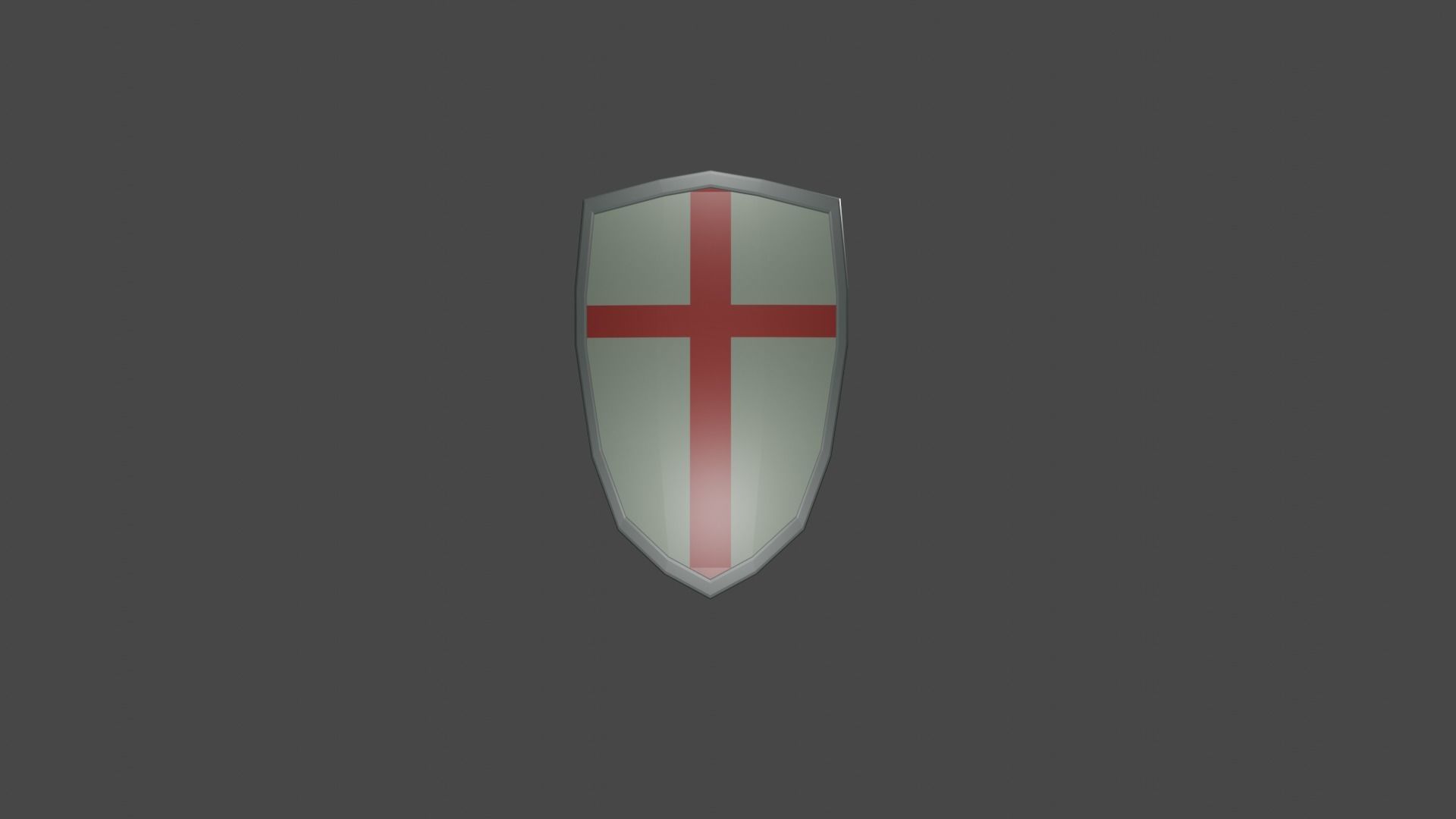 shield Low-poly 3D model_12