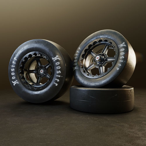 Hoosier racing wheels 3D model