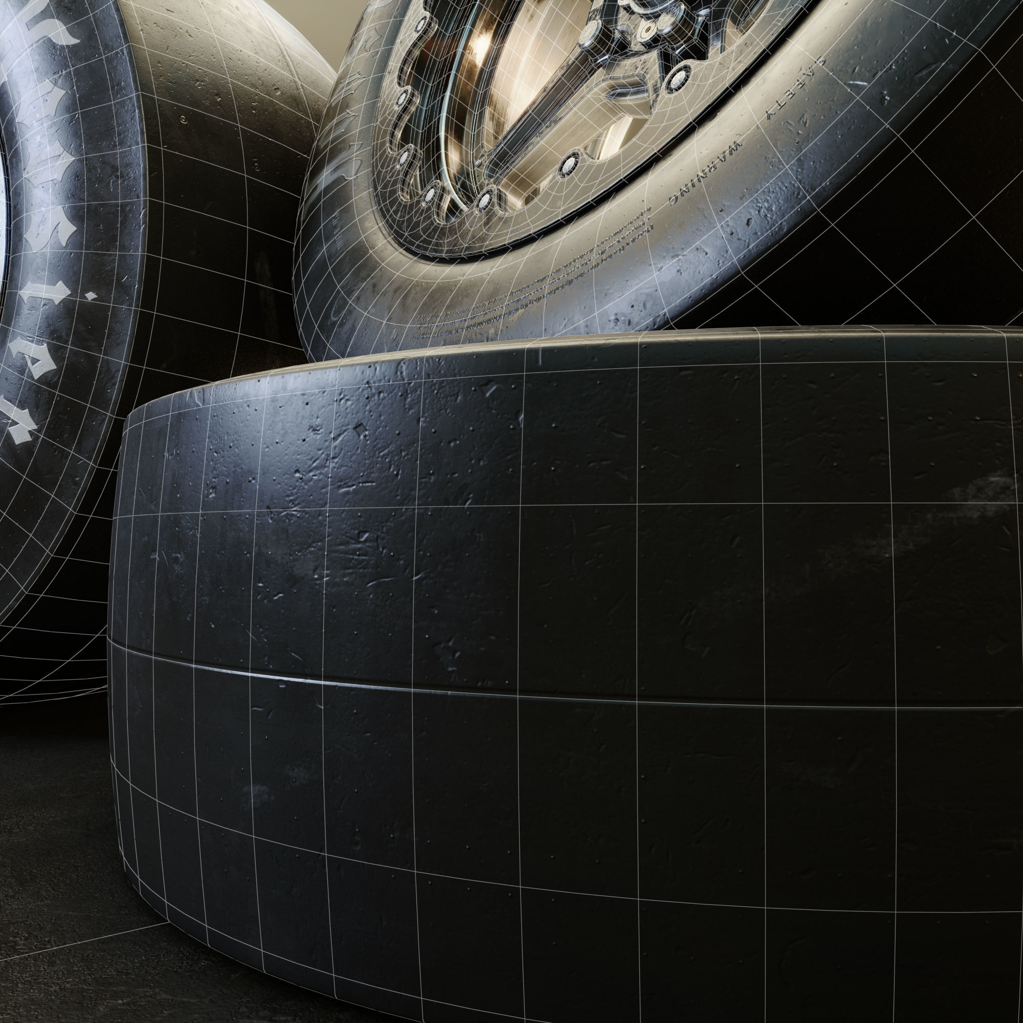 Hoosier racing wheels 3D model_7