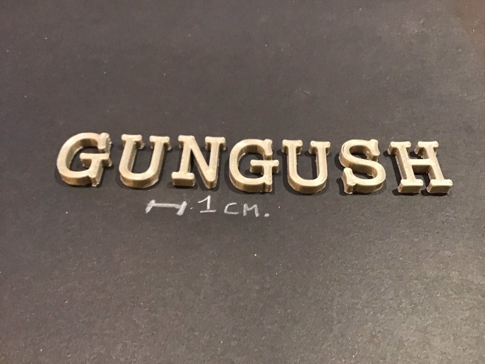 GUNGUSH  Font uppercase and lowercase 3D Letters STL FILE 3D print model_3