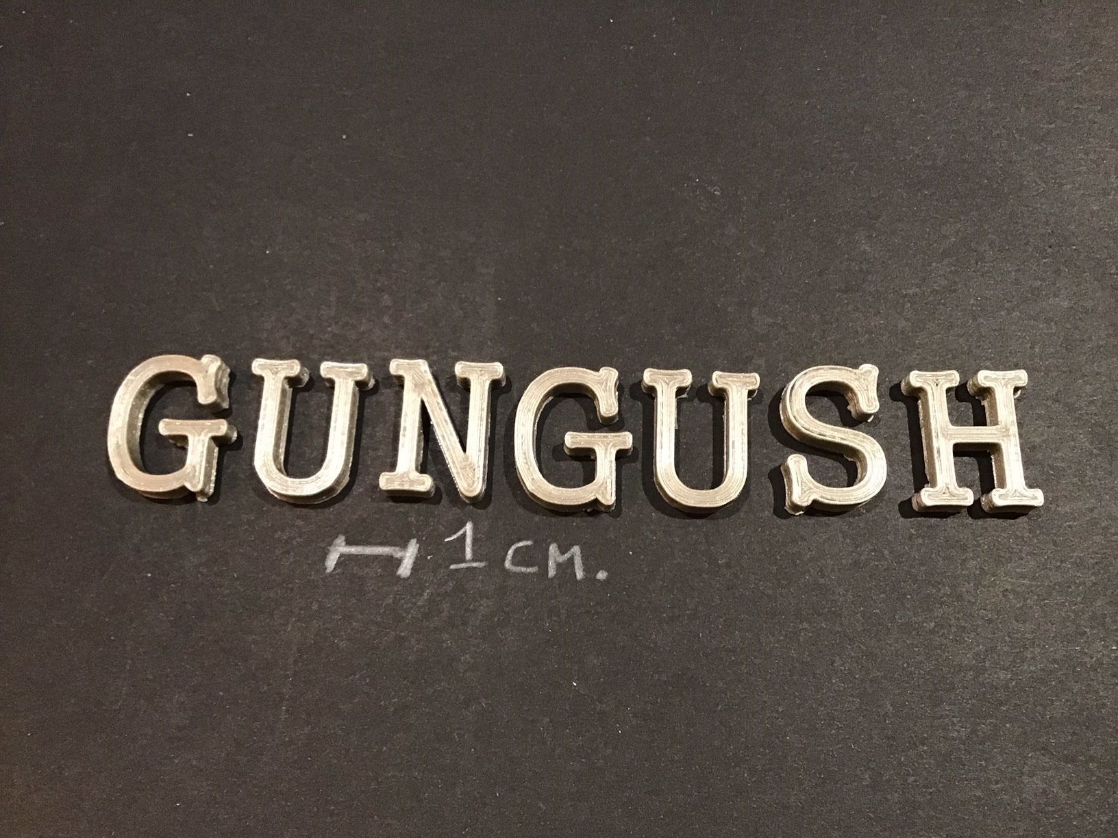 GUNGUSH  Font uppercase and lowercase 3D Letters STL FILE 3D print model_2