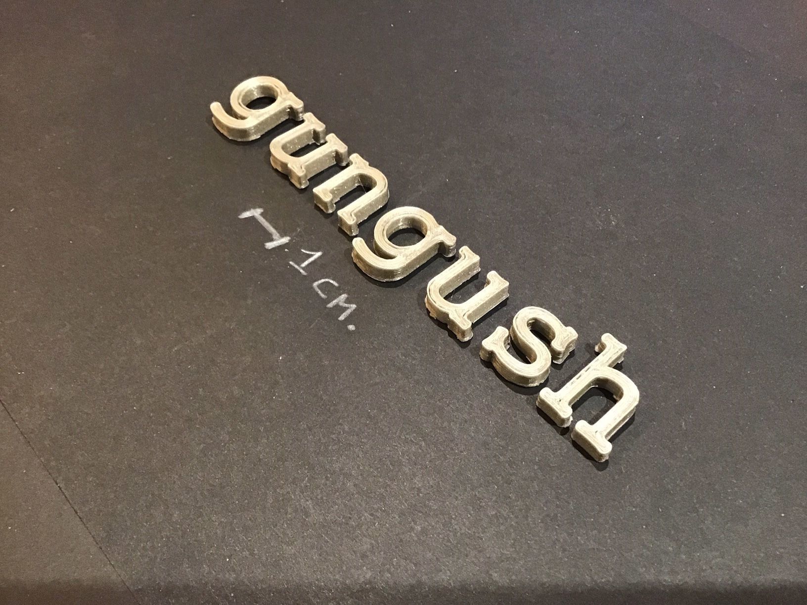GUNGUSH  Font uppercase and lowercase 3D Letters STL FILE 3D print model_7