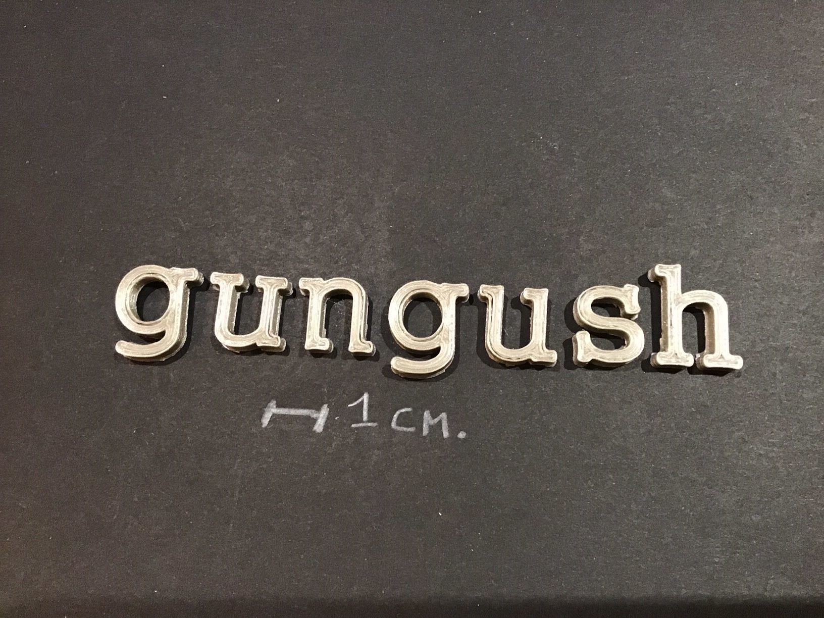 GUNGUSH  Font uppercase and lowercase 3D Letters STL FILE 3D print model_5