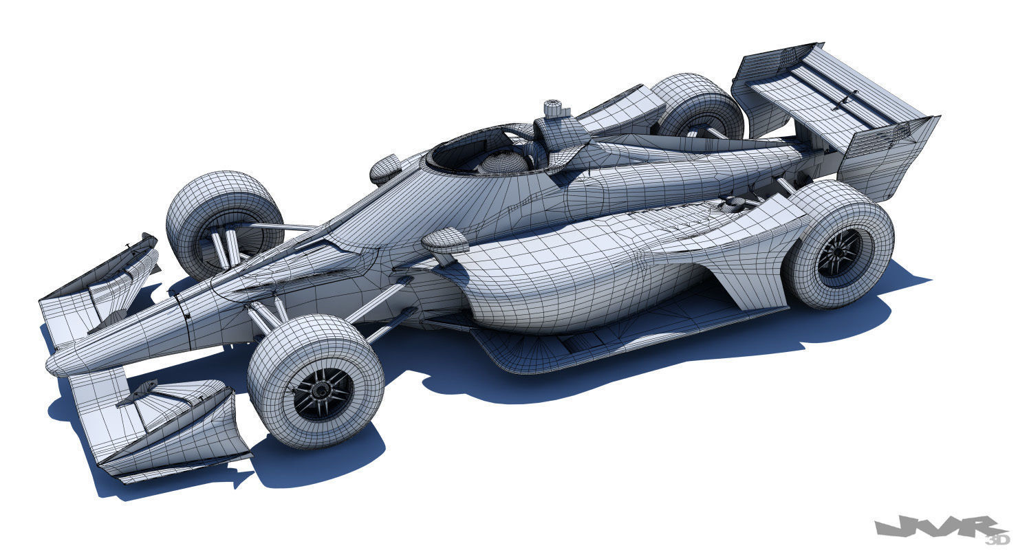 Indycar 2020 - Road and Oval versions 3D model_23