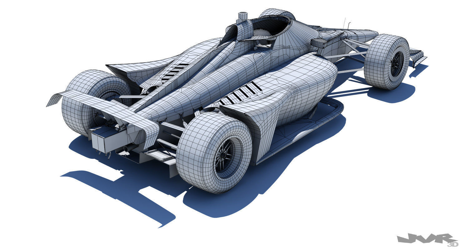 Indycar 2020 - Road and Oval versions 3D model_28