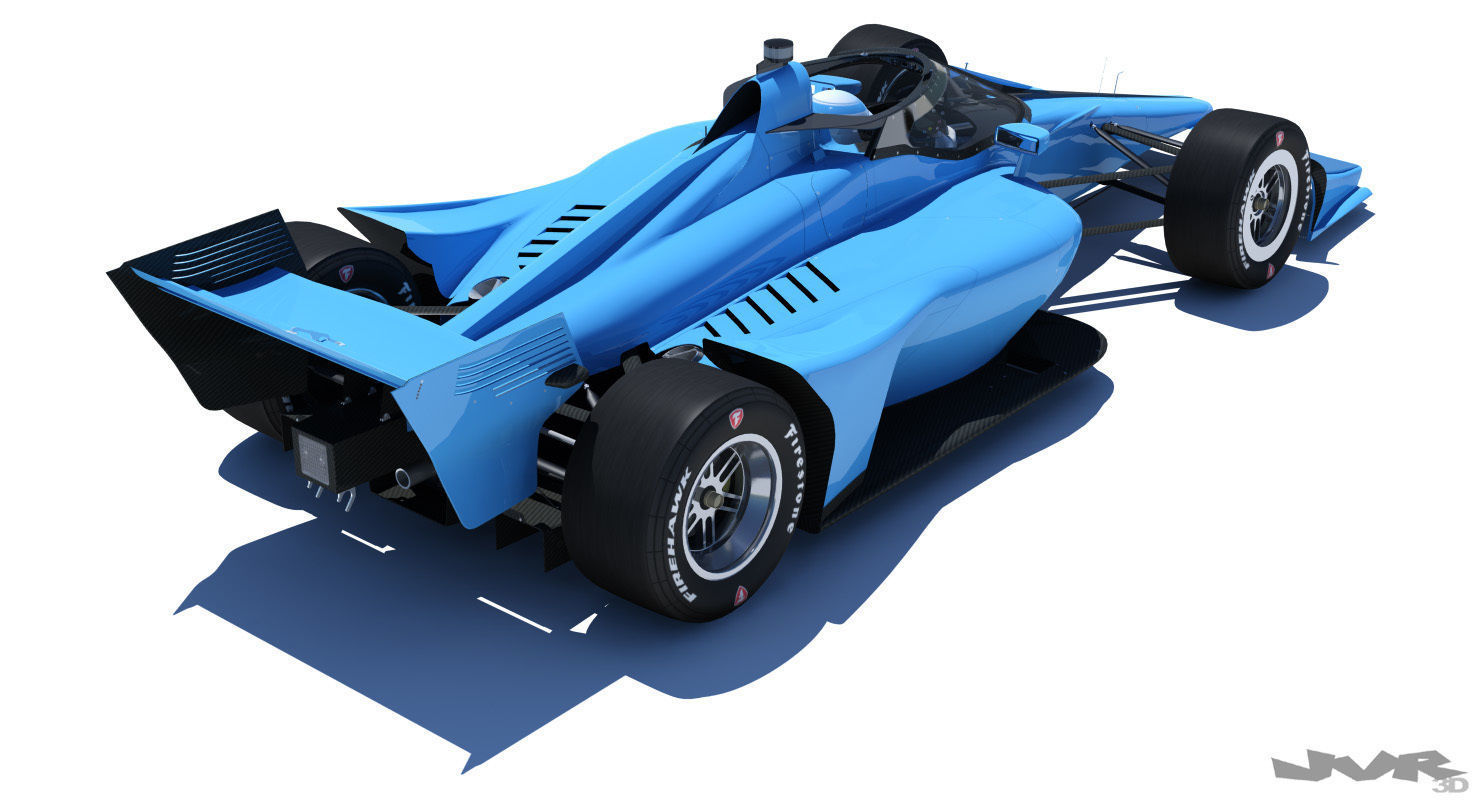 Indycar 2020 - Road and Oval versions 3D model_7