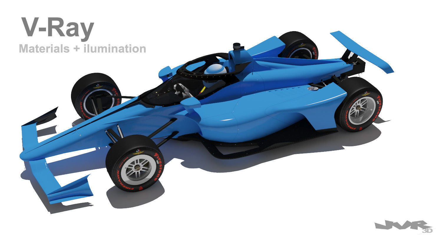 Indycar 2020 - Road and Oval versions 3D model_34