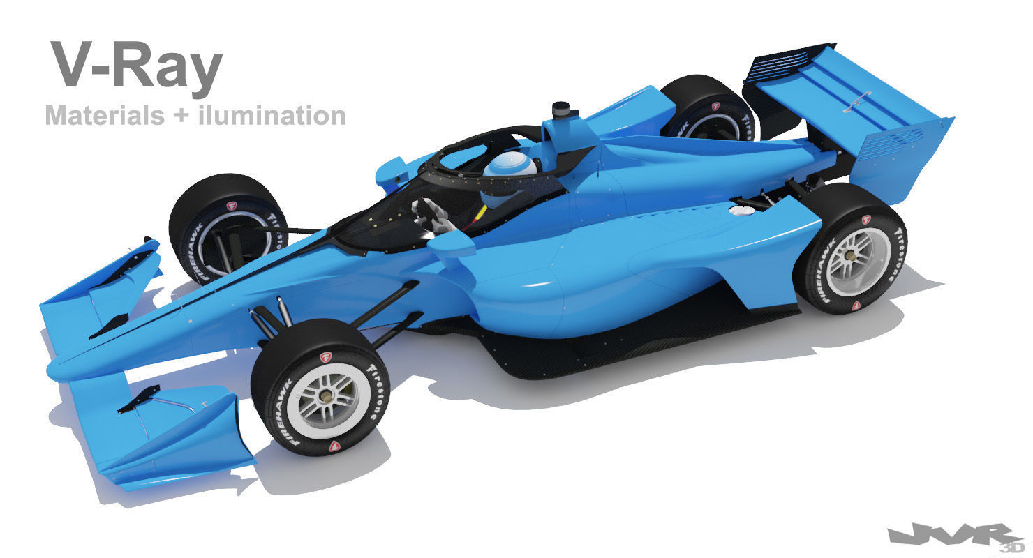 Indycar 2020 - Road and Oval versions 3D model_33