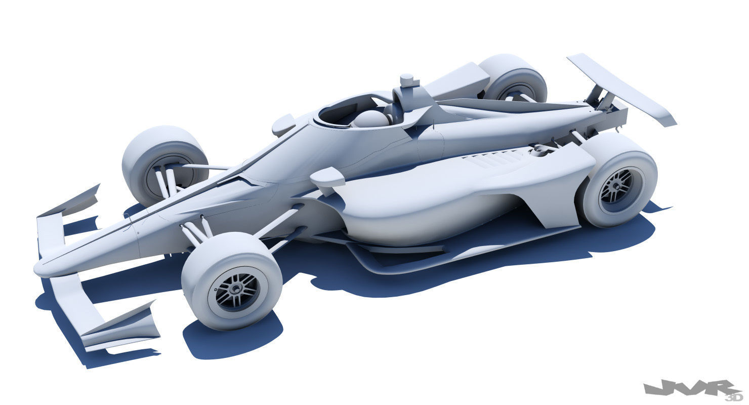 Indycar 2020 - Road and Oval versions 3D model_22