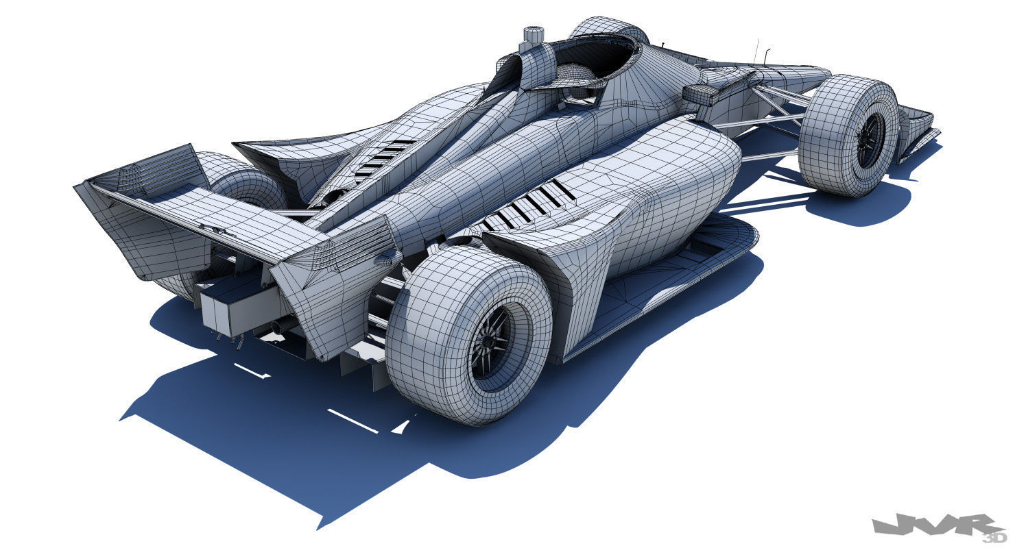 Indycar 2020 - Road and Oval versions 3D model_27
