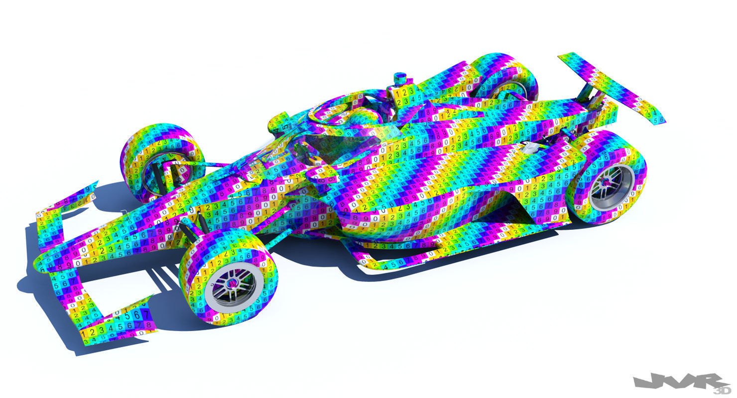 Indycar 2020 - Road and Oval versions 3D model_36
