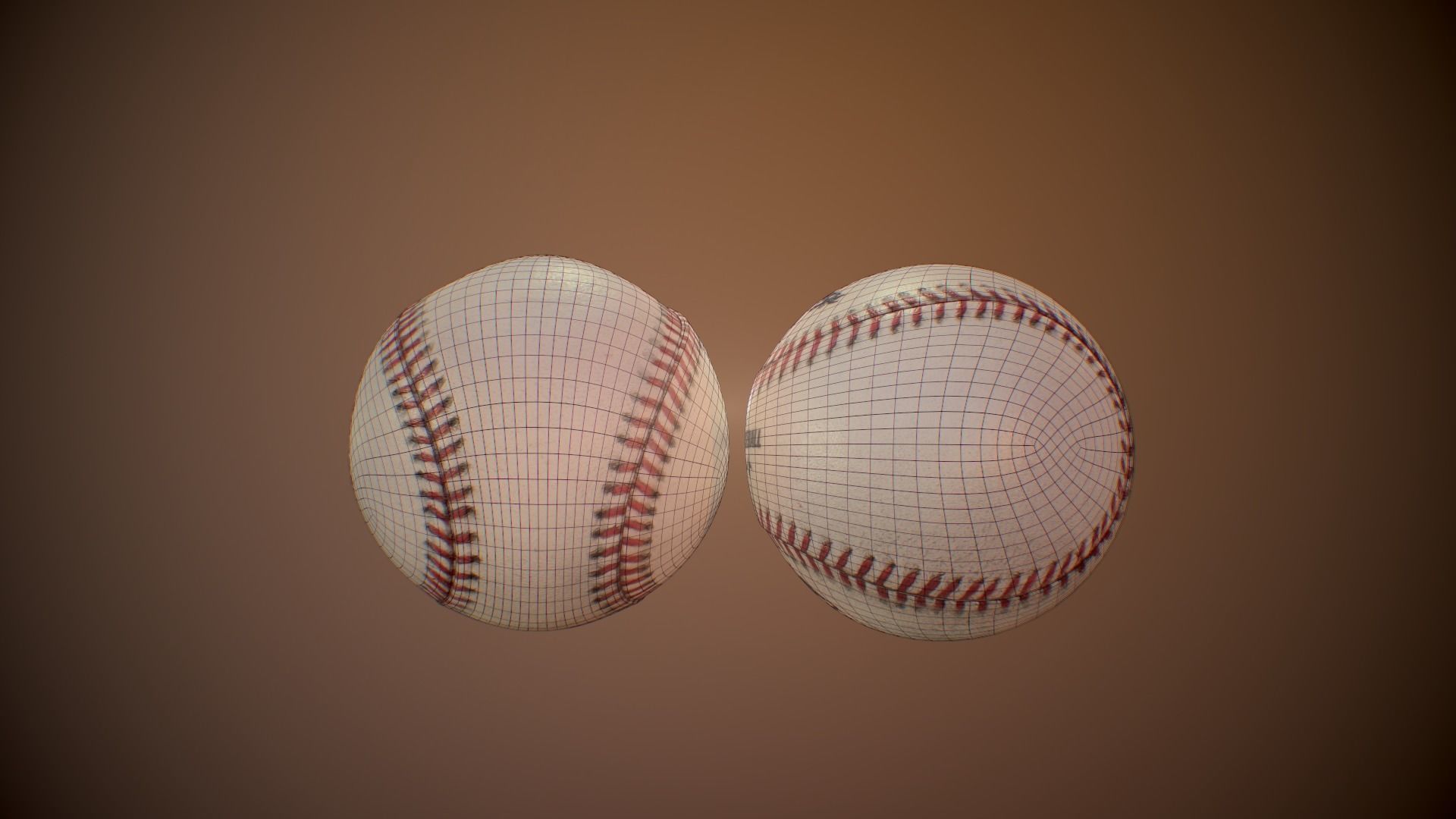 Baseball ball 3d model Low-poly 3D model_6