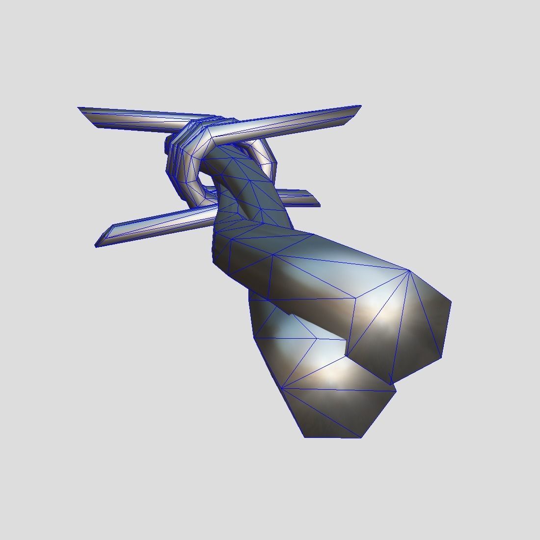 Barbed Wire Low-poly 3D model_8