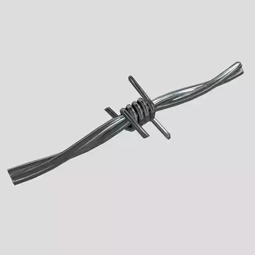 Barbed Wire Low-poly 3D model
