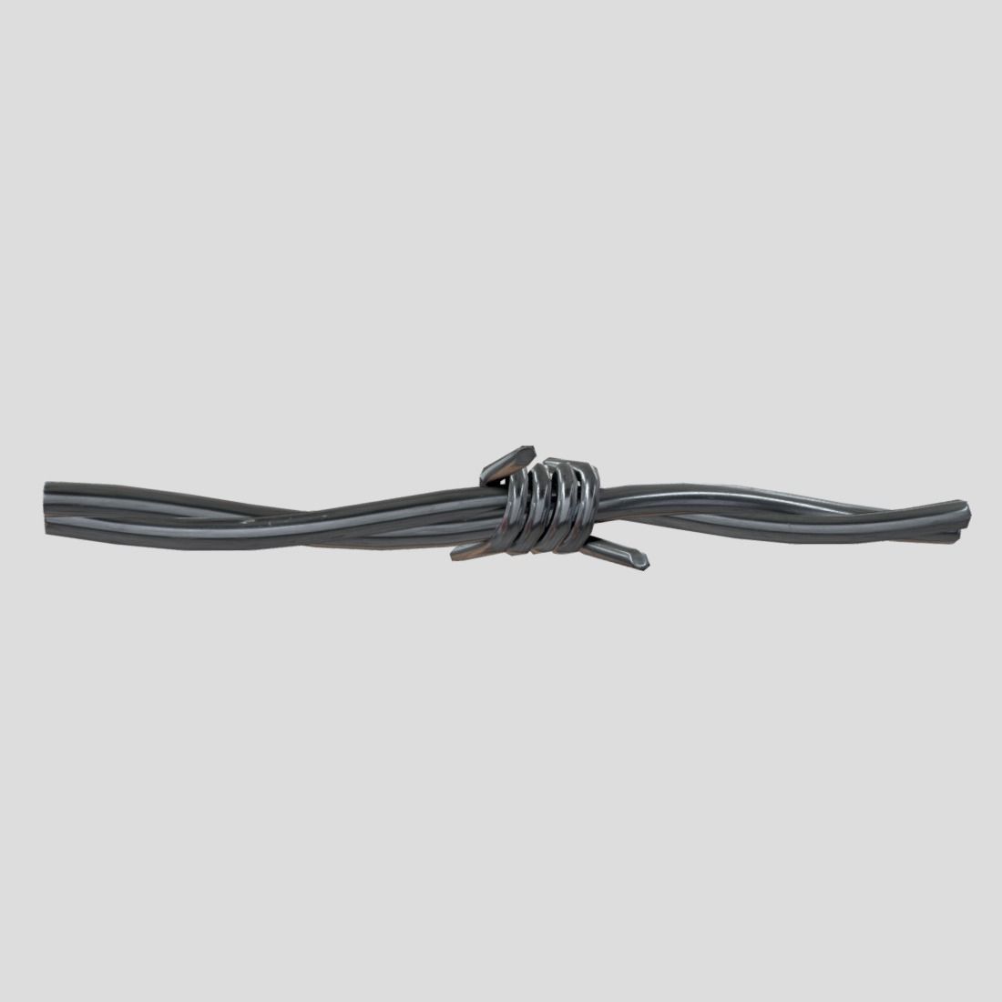 Barbed Wire Low-poly 3D model_11