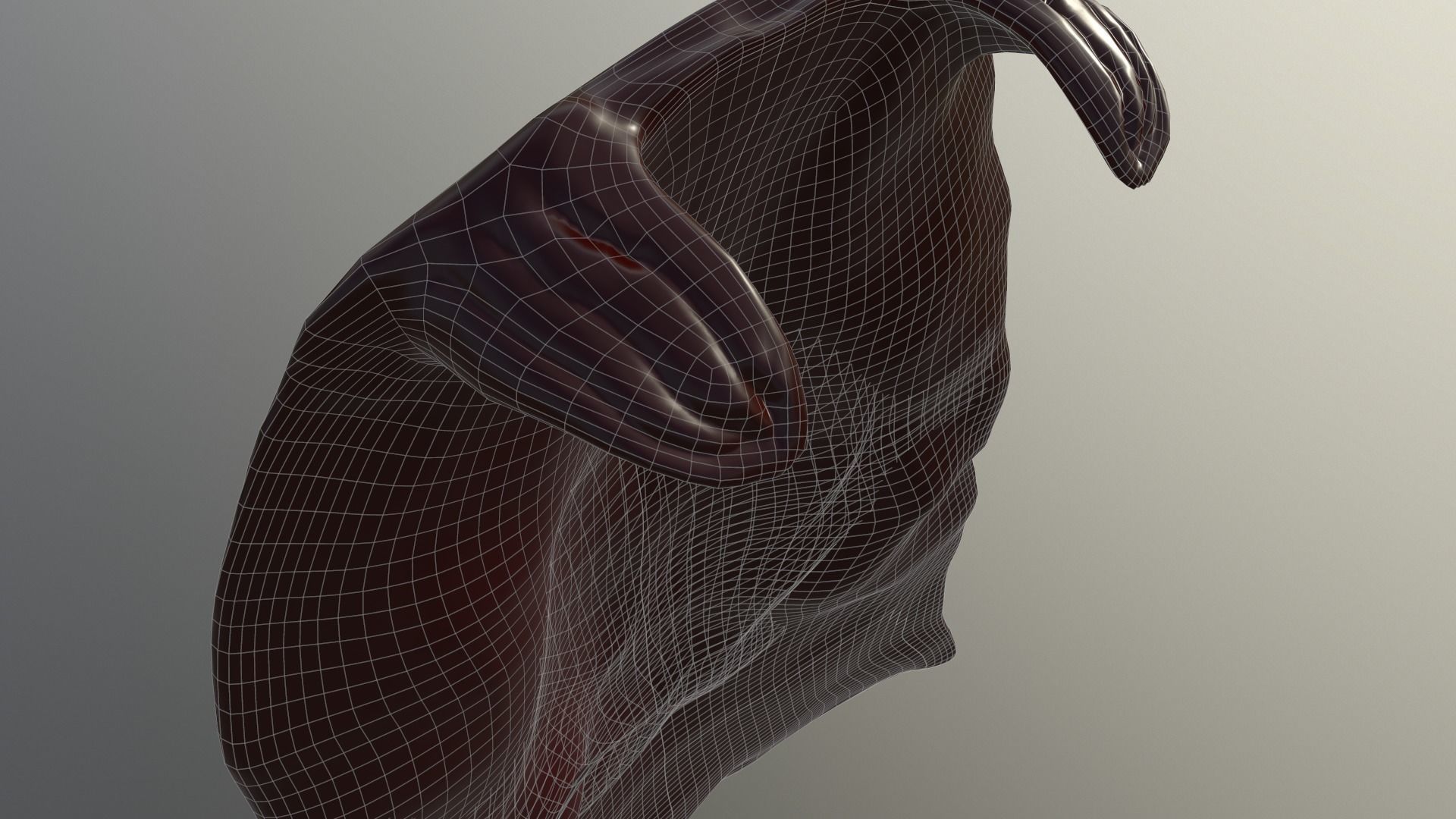 Superman Low-poly 3D model_17