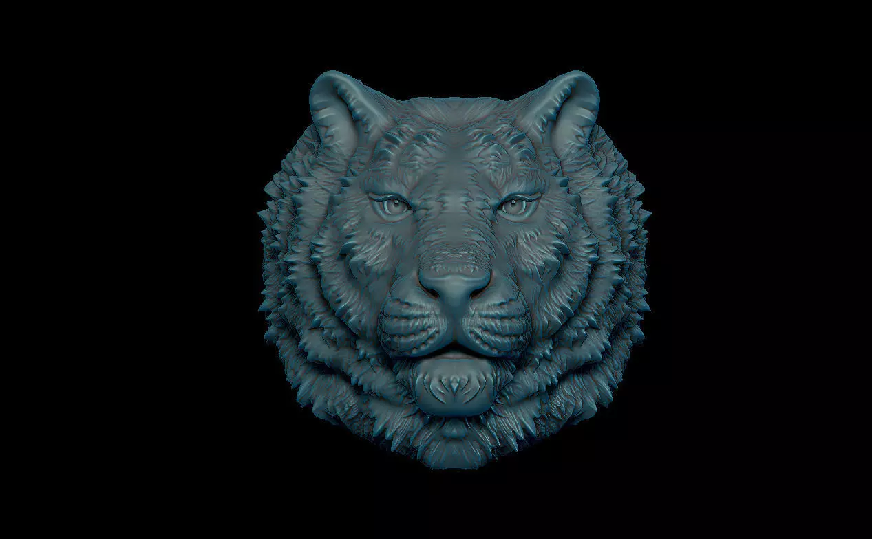 Tiger ring 3D print model_0