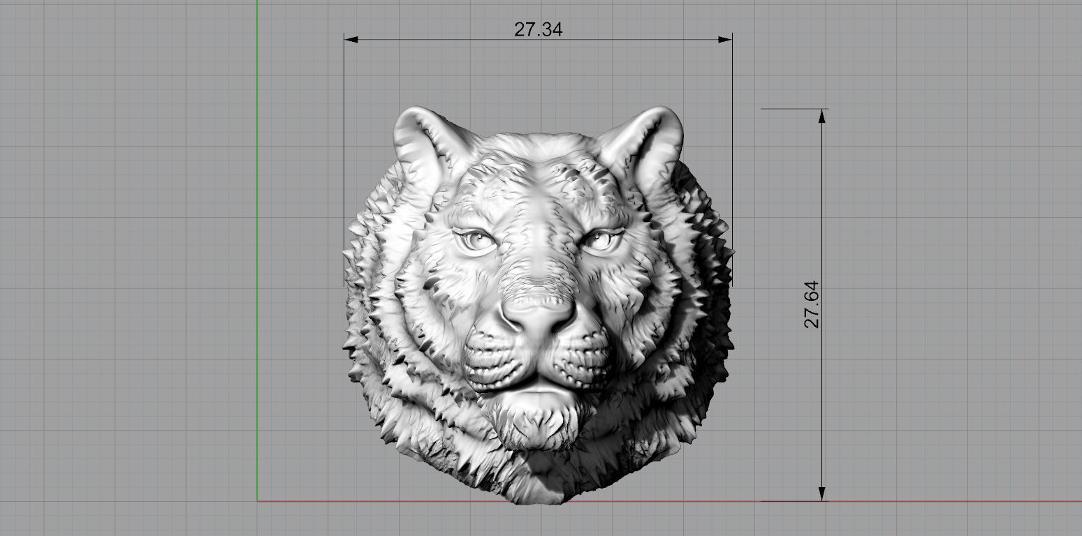 Tiger ring 3D print model_5