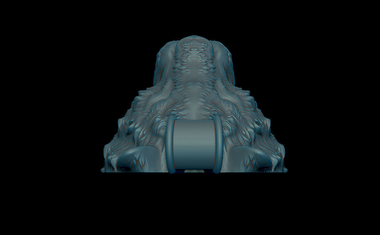 Tiger pendant 3D print model_6