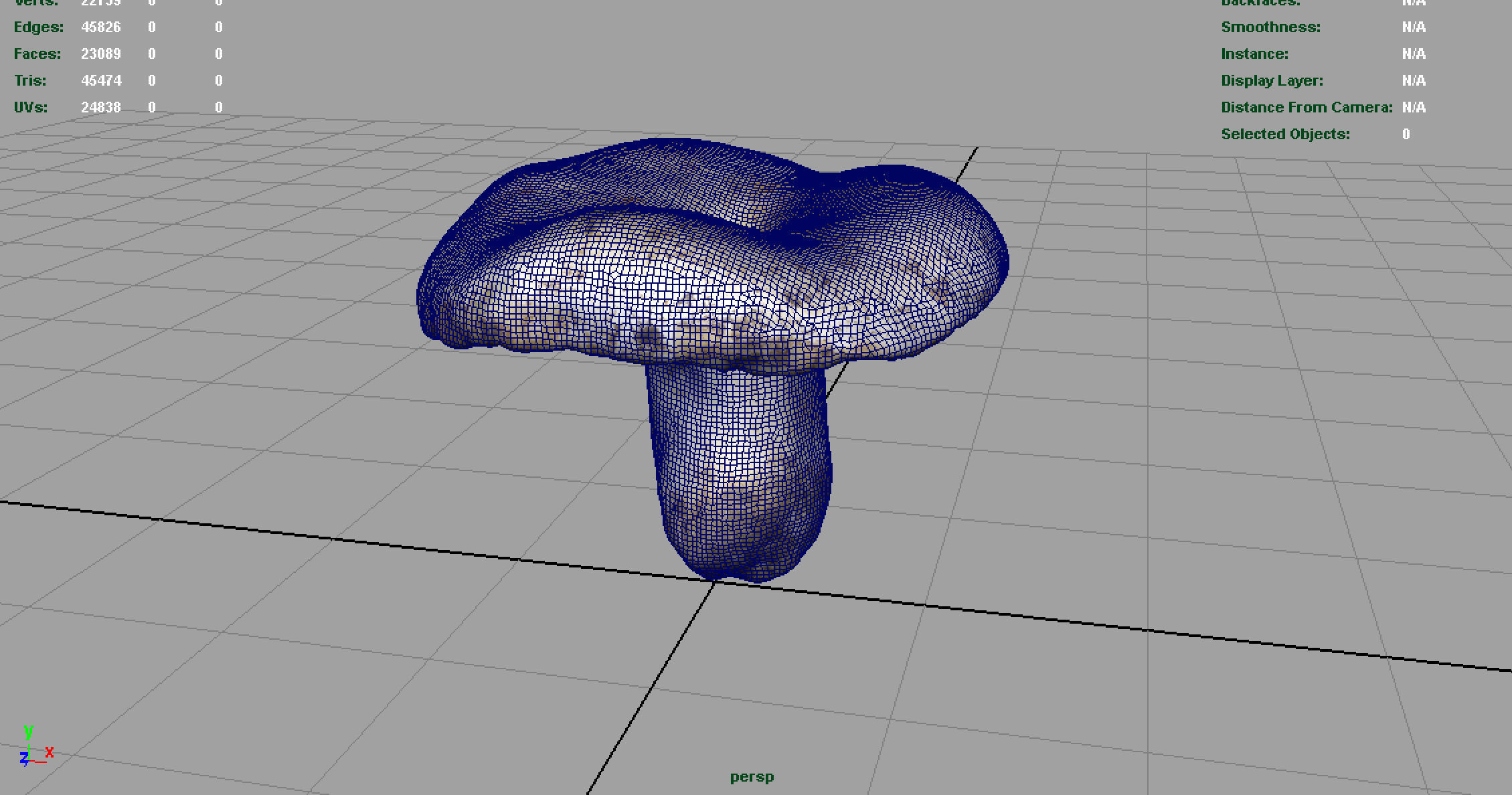 MUSHROOM Low-poly 3D model_5