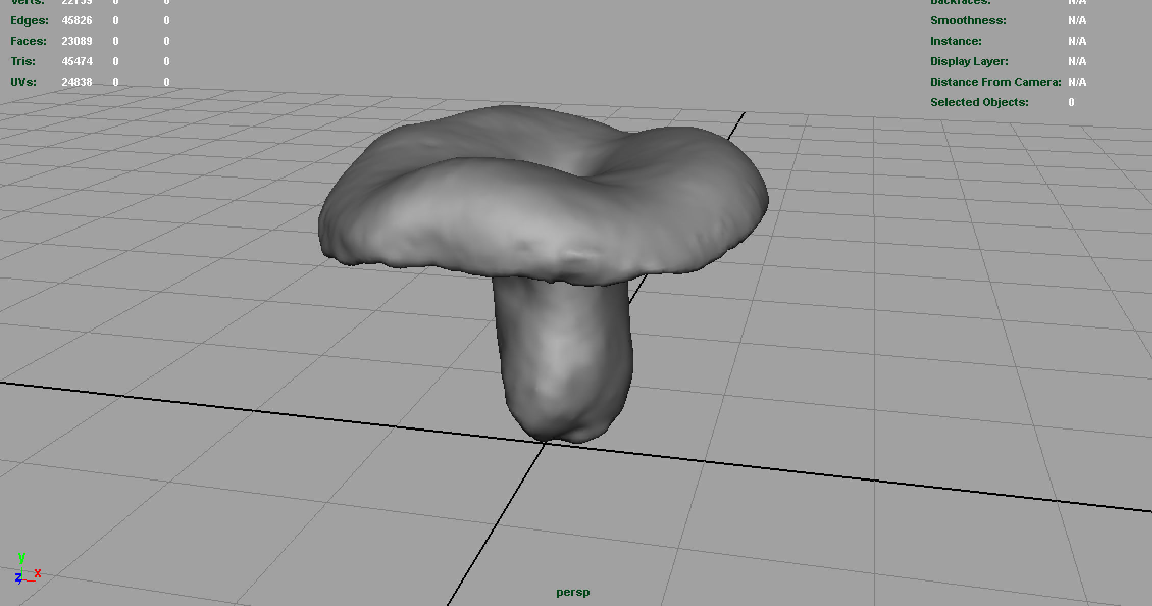 MUSHROOM Low-poly 3D model_4