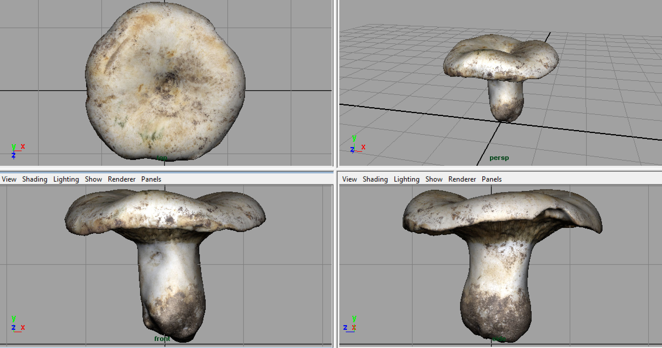 MUSHROOM Low-poly 3D model_7