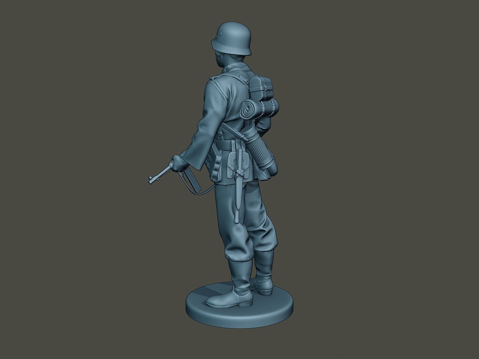German soldier ww2 Stand Guard G2 3D print model_3