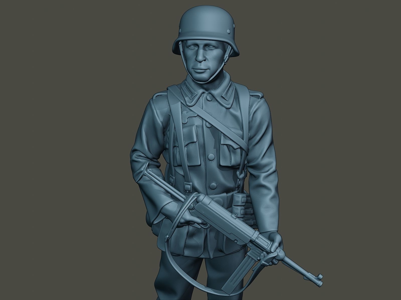 German soldier ww2 Stand Guard G2 3D print model_18