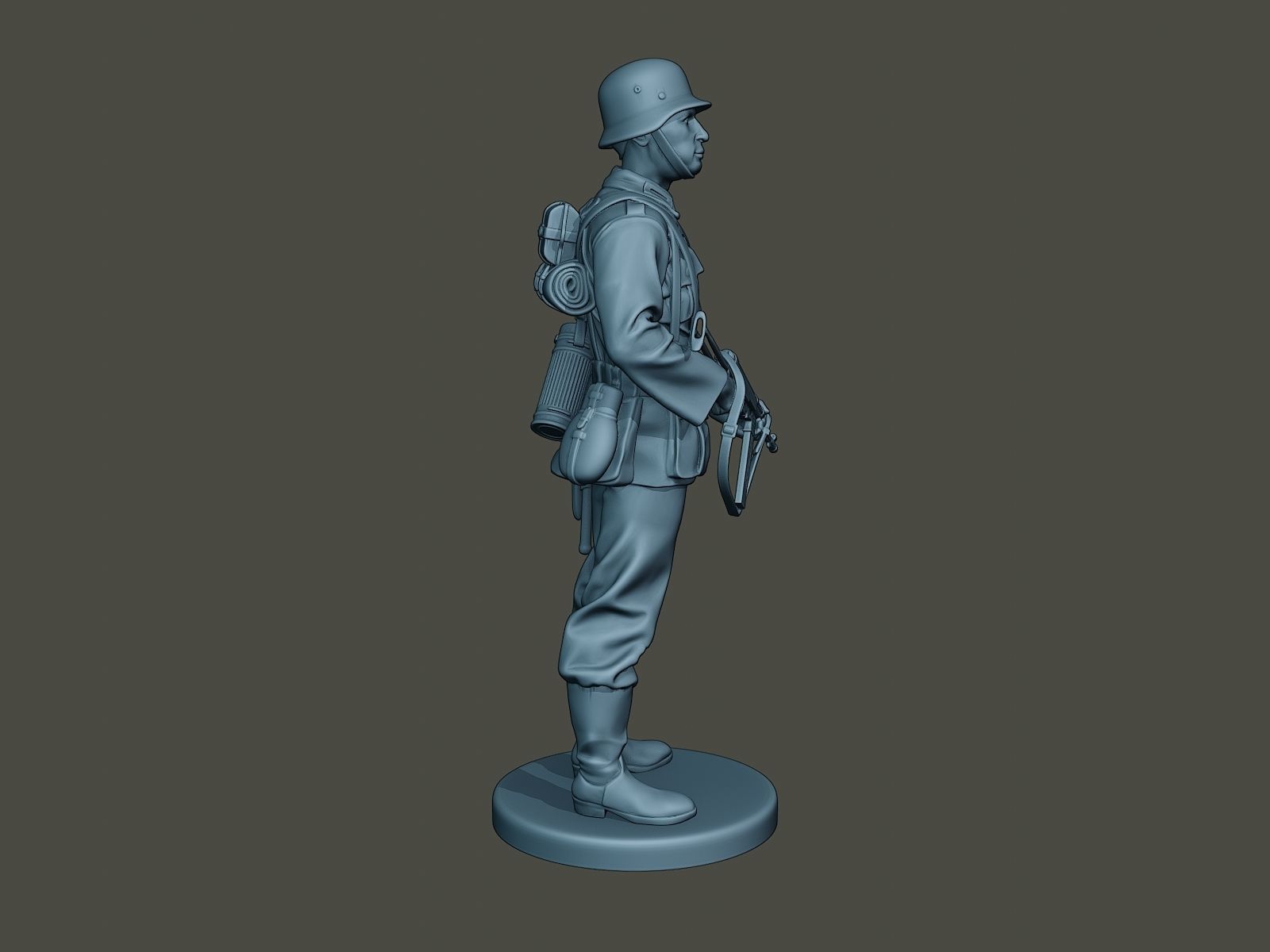 German soldier ww2 Stand Guard G2 3D print model_7